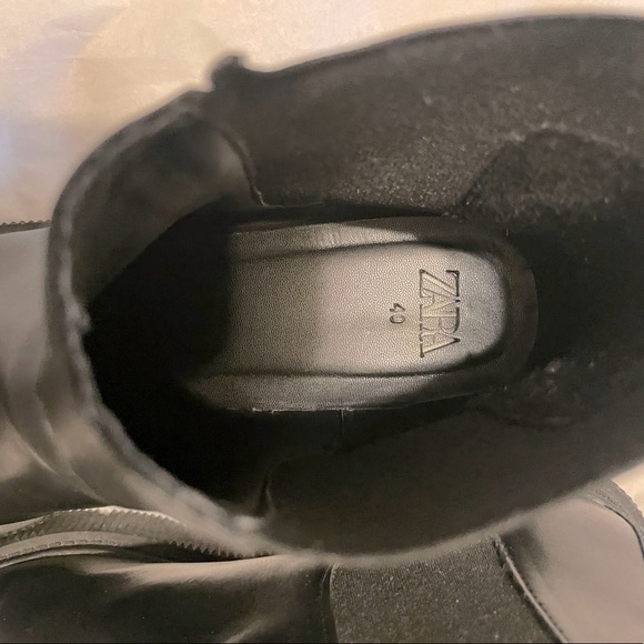 Zara Chunky Leather Boots - Picture 4 of 6